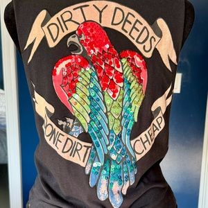 #Vintage #AC/DC Tee 2010 never worn off black worn in look